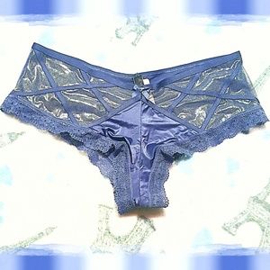 Victoria's Secret Silky Shiny Cheeky Blue Panties